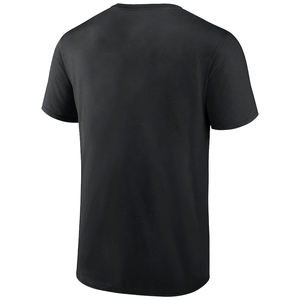 T-shirts personnalisés pour hommes en mélange de polyester et de coton, tissu uni tricoté, t-shirt en mélange pour hommes - Product Image 2