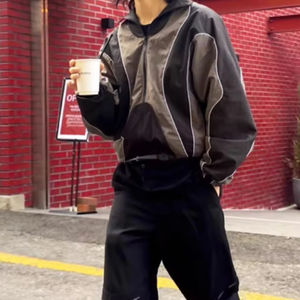 Chaqueta Cortavientos Personalizada con Cuello Alto y Logotipo Frontal, Impermeable, para Hombre, para Invierno, Primavera y Otoño - Product Image 5