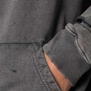 เสื้อผ้าแฟชั่นมีฮู้ดแบบสวมหัวมีฮู้ดผ้าฝ้ายแบบกำหนดเองชุดแนวสตรีท - Product Image 6