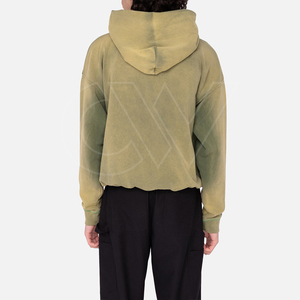 เสื้อฮู้ดดี้ผู้ชายผ้าโพลีเอสเตอร์/คอตตอนแบบเรียบสั่งทำพิเศษสำหรับฤดูหนาว พร้อมผ้าระบายอากาศเป็นมิตรกับสิ่งแวดล้อม ดีไซน์กันแดด - Product Image 3