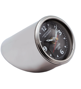 Ak Brass Elegant Metal Centerpiece Clock for Home Chic Modern <b>Table</b> Decor with Metallic Accents - Product Image 1