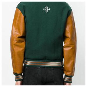 2025 Tendance Logo personnalisé Veste d'hiver 100% Polyester Respirant Col côtelé Varsity Jacket par ATLANTIC - Product Image 6