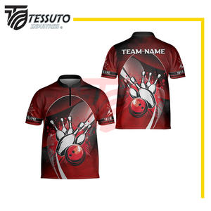 Uniforme de Bolos para Hombre, Transpirable, Antiarrugas, Ligero, Cómodo, Ropa Deportiva, 100% Poliéster, Alta Calidad, Precio Razonable - Product Image 1