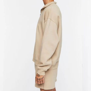 Por encargo 100% algodón 400 GSM Otoño e Invierno de talla grande Casual pulóver media cremallera sudadera Streetwear sudadera de gran tamaño - Product Image 2