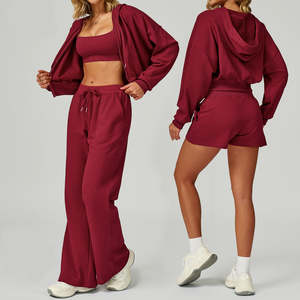 Ensemble de survêtement pour femmes de haute qualité, sweat-shirt tendance, ensemble de survêtement pour femmes, sweat-shirt à capuche à manches longues, décontracté, trois pièces pour femmes, par RSW - Product Image 2