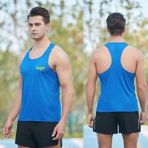 Camiseta sin mangas de malla personalizada para hombre al por mayor, camiseta sin mangas de alta calidad, transpirable, para entrenamiento de baloncesto y gimnasio - Product Image 3