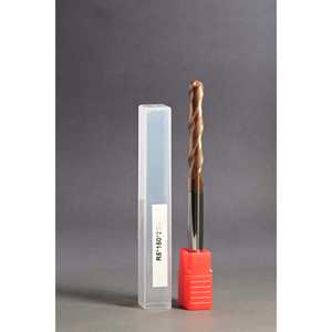 METALDUR 10*150 2 FLAUTE BALLNOSE COBRE EXTREMO MOLINO 55HRC TiCN RECUBIERTO para CNC Router Square End Mill con 3.175mm 4mm Diámetro del vástago - Product Image 1