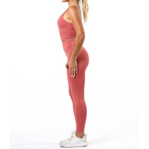 Conjunto de yoga para mujer Entrenamiento Fitness Gimnasio Desgaste Conjunto de yoga Ropa de gimnasio Conjunto de yoga para mujer en venta - Product Image 6