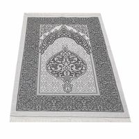 Tapis de prière islamique en polycoton, Namaz Sala Sajjadah, tapis de prière musulman, Seccade, tapis de prière turc