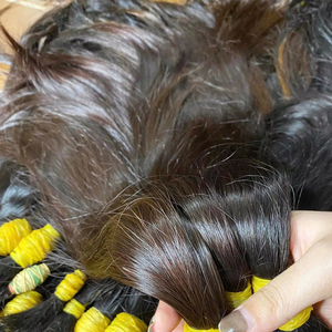 2025 Venta caliente 100% Cabello virgen vietnamita de alta calidad Natural recto 60cm Color marrón doble dibujado - Product Image 1