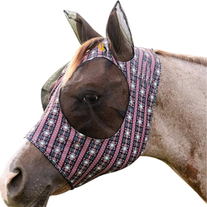 Máscara de mosca de caballo de refrigeración ligera con malla transpirable suave cara completa nariz y protector de oídos UV bloqueador solar pantalones de montar al aire libre - Product Image 4