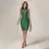 Robe crayon verte Ocstrade avec taille naturelle - Product Image 2
