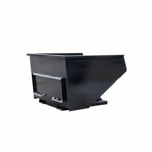 Trémie auto-vidante robuste pour la conception de décharge de chariot élévateur de collecte de déchets de déchets de ferraille et charnières solides - Product Image 5