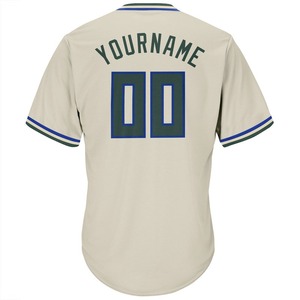 เสื้อเจอร์ซีย์เบสบอลถักด้วยโครงเสื้อนักล่าสีเขียวแท้ - Product Image 3