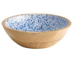 Tazón de Madera Esmaltada de Diseño Creativo, Vajilla Decorativa para Frutas Frescas, Pasta, Postres o Servir en Fiestas - Product Image 1