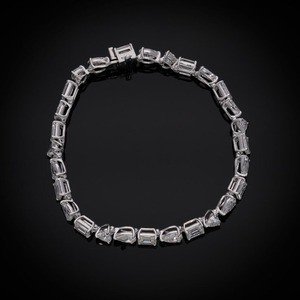 สร้อยข้อมือเพชรมอยส์ซอไนต์ทรงผสมแบบแฟนซีเครื่องประดับฮิปฮอปออกแบบได้ตามต้องการ - Product Image 3