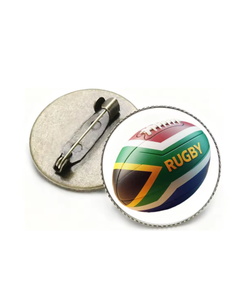 Broche de Metal Pintado con Insignia de Rugby Sudafricano, para Ropa o Bolsos, Regalo Novedoso, Souvenir Nacional - Product Image 1