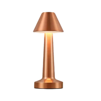 Lampe de table simple et décorative, portable, mini LED sans fil, batterie, commande tactile, rechargeable, hauteur réglable