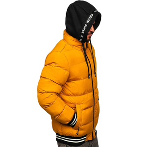 Veste matelassée d'extérieur personnalisée à capuche, de haute qualité, imperméable, coupe-vent, écologique, respirante, en polyester/nylon imprimé - Product Image 6