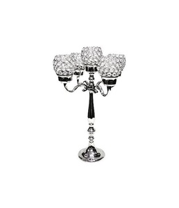 Handmade Christmas Decorations <b>Gold</b> Crystal Metal Aluminum <b>Candelabra</b> Weddings Home Candle Holders Elegant Lanterns Jar - Product Image 5