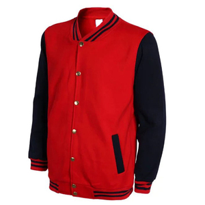 Chaqueta Varsity Acolchada con Capucha para Hombre, de Lona de Alta Calidad, Diseño Casual Cortavientos, Bloques de Color en las Mangas, Ribete de Punto en Contraste, Cierre de Cremallera - Product Image 6