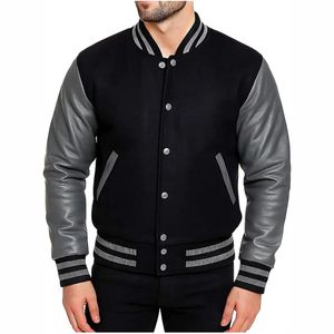 College Baseball <b>jacket</b> for <b>men</b> New Arrival <b>Men</b> Custom Cotton <b>Fleece</b> Baseball <b>Jacket</b> Letterman Blank Hooded Varsity <b>Jacket</b> - Product Image 1
