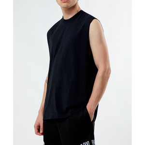 Débardeur de sport décontracté pour homme pour l'été, personnalisable avec logo et couleurs, séchage rapide, 100% coton - Product Image 2