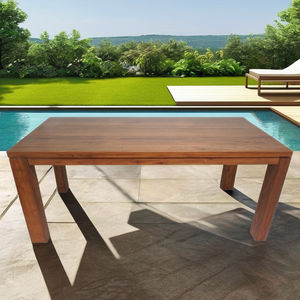 Table de cuisine en bois de noyer massif design rectangulaire brun riche fabriqué au Vietnam résistant à l'eau idéal pour tout style de maison | WT505P6 - Product Image 4