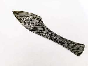 ดามัสกัสใบมีดเปล่าชุดทำมีดล่าสัตว์ทำจากสเตนเลสออกแบบได้ตามต้องการ - Product Image 5