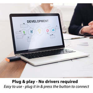 Système de présentation sans fil 4K (édition 4K) Present+Share Mini pour HDMI, ordinateurs portables, PC, smartphones – Transmission vers TV, moniteur - Product Image 3