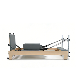 Appareils de fitness pour le yoga, <span class=keywords><strong>la</strong></span> force et <span class=keywords><strong>la</strong></span> prévention des blessures, rééducation, étirements musculaires complets du corps, lit de Pilates en érable, reformer de Pilates - Product Image 4