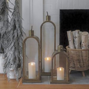 Grande lanterne décorative en métal, idéale pour les événements de mariage en plein air et les grandes décorations lumineuses festives. - Product Image 2