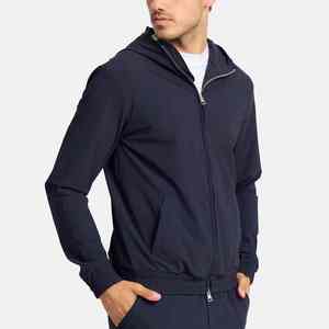 แจ็คเก็ตกันลมลายพรางน้ำหนักเบาสำหรับผู้ชายเสื้อกันลมสีดำเทากันน้ำไนลอนถักทรงหลวมสำหรับกลางแจ้งฤดูใบไม้ผลิ - Product Image 1