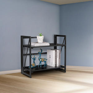 Well Home Scaffale in metallo nero 60x30x55 cm - Product Image 3