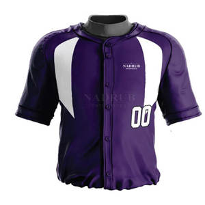 Uniforme de béisbol ligero y cómodo Precio razonable Diseño de logotipo personalizado Uniforme de béisbol - Product Image 3