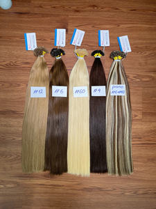 Usine Directement Kératine Pointe Cheveux Humains Extensions de Cheveux Vietnamiens Droite Pointe Plate Cheveux - Product Image 6
