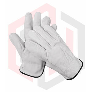 Gants de sécurité de construction anti-coupure ignifuges blancs bon marché pour les constructeurs de soudures, les mécaniciens, les conducteurs et les soudeurs - Product Image 5