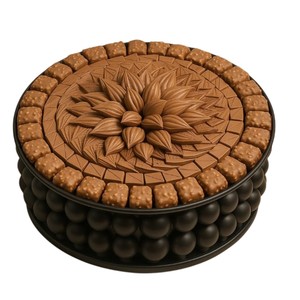Bol noir rond au design élégant avec bol de service à chocolat décoratif Bol à chocolat en métal de qualité supérieure Prix abordable - Product Image 1