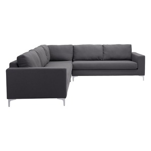 SFL68010 L-Shaped Corner Three-Seat Upholstered <b>Sofa</b> <b>for</b> Home Living Room or Apartment <b>Sponge</b>-Filled - Product Image 2