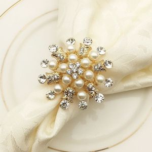 Rond de serviette fraîchement conçu pour la décoration d'événement de mariage nouvel anneau de serviette en métal dans le nouveau style dernier porte-serviette - Product Image 1