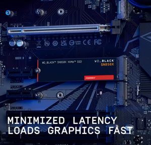 Wd_ब्लैक 2TB s850x nvme आंतरिक गेमिंग Ssd Gen4 pci m.2 2280 7300 mb/s नए wds200t2x0e के लिए - Product Image 4