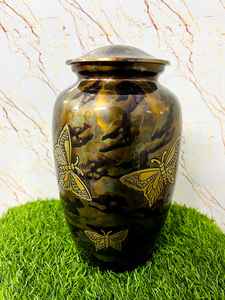 Urnas de cremación de metal y aluminio de estilo americano de diseño personalizado, urnas humanas para adultos al por mayor con logotipo de latón, suministros funerarios coloridos - Product Image 2