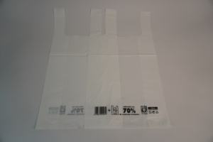 Merci Shopping recyclable LDPE gilet sac épaissir taille Standard fort HDPE T-shirt en plastique impression personnalisée Vietnam 2024 - Product Image 4