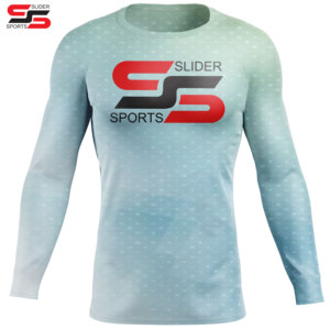 Camisetas de manga larga con estampado digital personalizadas de Fight Wear Rash Guard, fabricadas por Slider Sports - Product Image 1