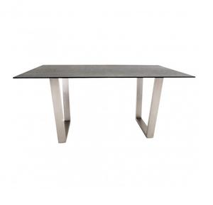 Comedor con patas de metal de diseño moderno de acero inoxidable para sala de estar Comedor y mesa de centro con tapa de madera - Product Image 4