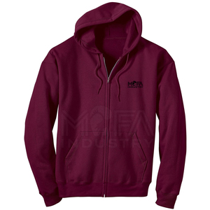 Sudadera con capucha y cremallera para hombre, 100% algodón, lisa, informal, con bordado personalizado, a la venta en Pakistán - Product Image 1