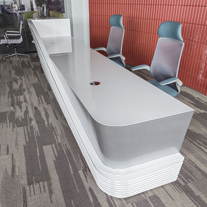 Rectangular MDF Front <b>Counter</b> Commercial <b>Reception</b> Desk Corporate Office Building Service <b>Counter</b> Clinic Lobby <b>Reception</b> - Product Image 6