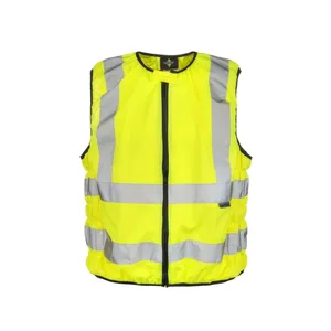 Gilet de moto haute visibilité avec autocollants et lumières réfléchissants pour la sécurité et la promotion - Product Image 1