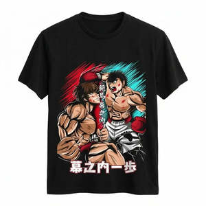 Camisetas Estampadas de Anime IPPO Vs Baki Boxing Gym, Jersey Ajustado con Etiqueta Personalizada y Patrón Sólido, Largo Extendido - Product Image 1