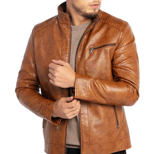 Hot Selling Top Quality new Fashion <b>Men</b> Genuine <b>Leather</b> <b>jacket</b> for <b>men</b> New Arrival Custom OEM Design <b>Leather</b> <b>jacket</b> for <b>men</b> - Product Image 4